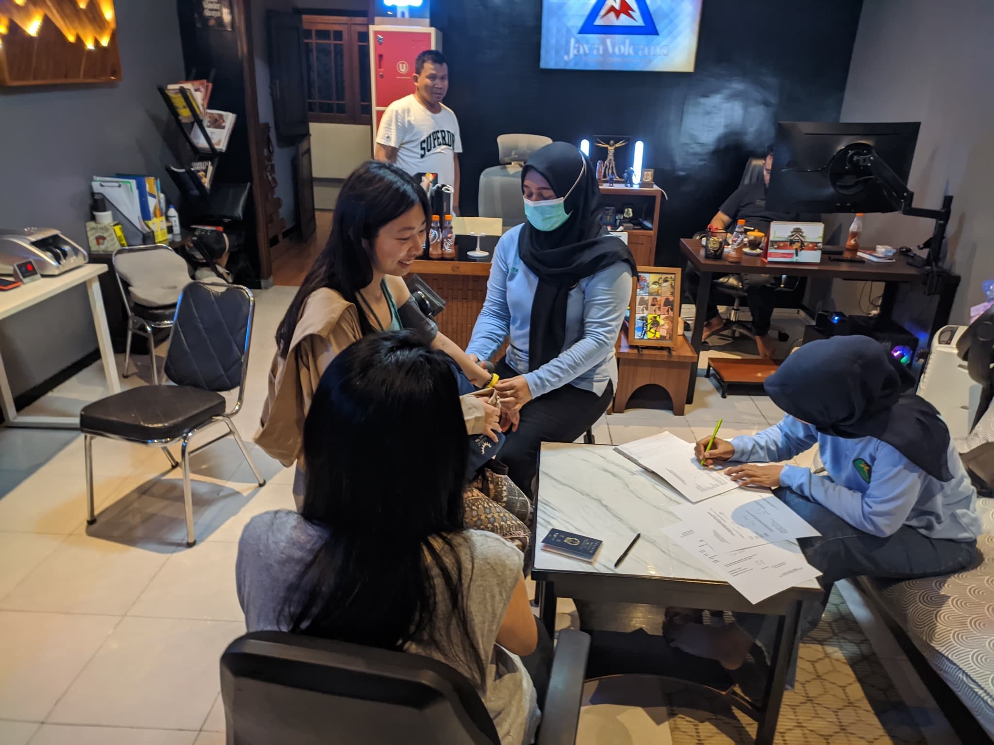 Oxygen saturation check recorded into JVTO system